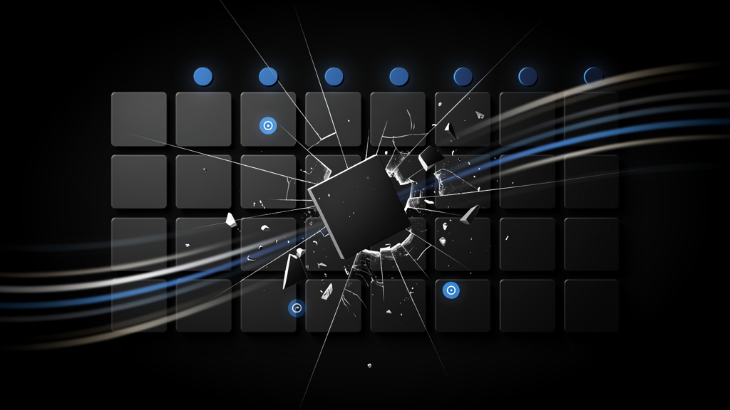 Editorial illustration: shattered schedule grid representing call-out calendar tax